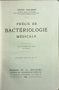 Précis de bactériologie médicale