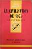 La civilisation de 1975. Jean Fourasti&eacute;