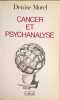 Cancer et psychanalyse. Morel Denise