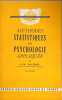 Methodes statistiques en psychologie appliqu&eacute;e / tome 1+2. J.-M. Faverge