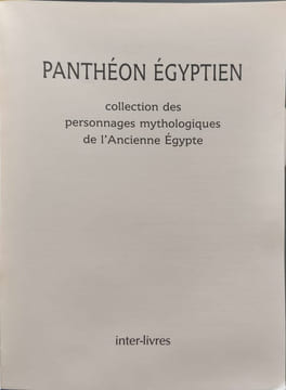 PANTHEON EGYPTIEN collection des personnages myhtologiques de l'Ancienne Egypte. CHAMPOLLION J.-F. . -