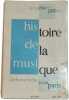 Histoire de la musique. Jacqueline Jamin