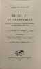 Milieu et d&eacute;veloppement. F. Duyckaerts  C. B. Hindley  I. L&eacute;zine  M. Reuchlin  A. Zempl&eacute;ni