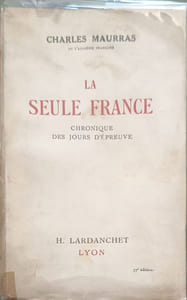 La seule France : Chronique des jours d'épreuve