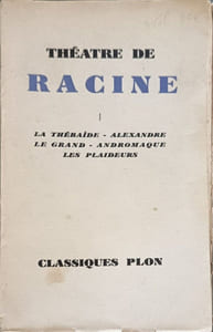 Théâtre de Racine Tomes 1 2 et 3