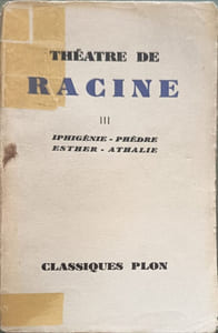 Théâtre de Racine Tomes 1 2 et 3