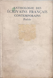 Anthologie des écrivains français contemporains. Poésie