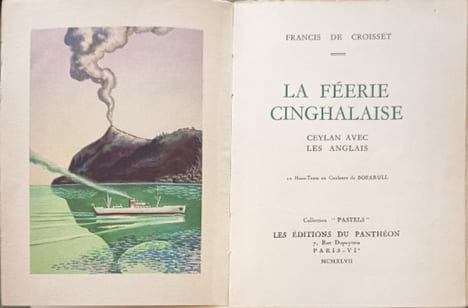 La féerie cingalaise. F. de Croisset