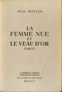 La femme nue et le veau d'or - EO numérotée 1819/5500