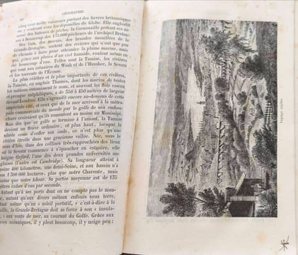 Géographie. La terre à vol d'oiseau tome 1 et 2 ( 176+194 gravures sur bois). Onésime Reclus
