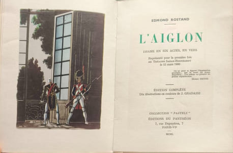 L'Aiglon numéroté 2154/4000 ( 10 illustrations en couleurs de J. GRADASSI)