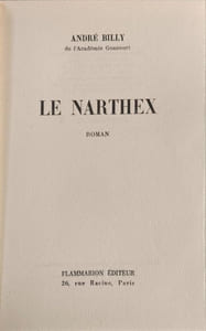Le Narthex EO numérotée 5/10