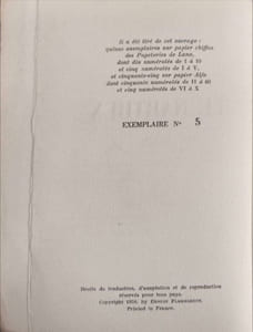 Le Narthex EO numérotée 5/10