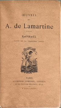 Œuvres de A. de Lamartine: Raphaël pages de la vingtième année