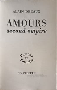 Amours second empire