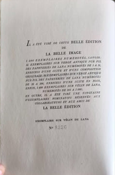 La belle image / gouaches de gaston de Sainte-Croix - numéroté 1326/1400. Marcel Aymé