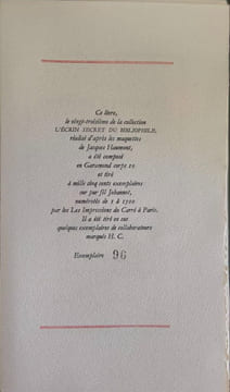 Le Cortège Priapique suivi de Julie ou la Rose - numéroté 96/1500. Collectif