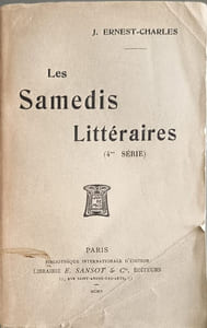 Les Samedis Littéraires 4ème série