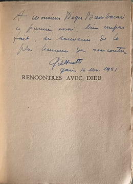 Rencontres avec Dieu dédicacé par l'auteur. Gilhuette