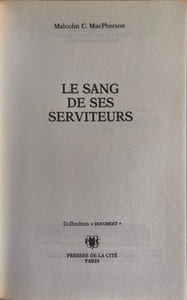 le sang de ses serviteurs