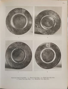 Étains français des XVIIe et XVIIIe siècles ( 36 planches)