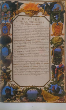 Devises Pour Les Tapisseries Du Roi. Grivel Marianne