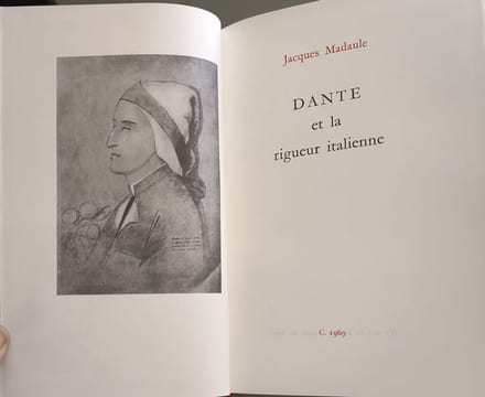 Dante et la rigueur italienne exemplaire n°2350. Jacques Madaule