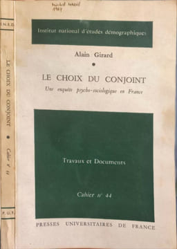 Le choix du conjoint. Alain Girard