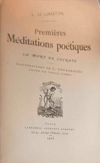 Premières Méditations poétiques - illustrations de L.Pouzargues gravées par charles clément