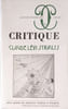 Critique 620-621 : claude levy-strauss (Revue Critiq). COLLECTIF