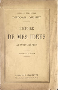 Histoire de mes idées oeuvres complètes