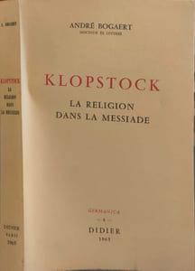Klopstock la religion dans la messiade