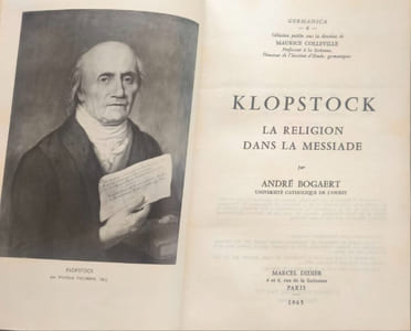 Klopstock la religion dans la messiade