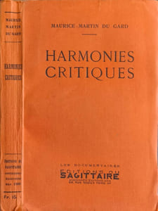 Harmonies critiques ( exemplaire non justifié)