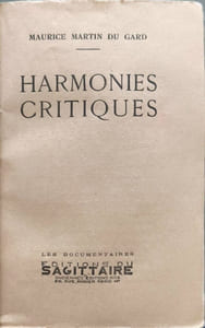 Harmonies critiques ( exemplaire non justifié)