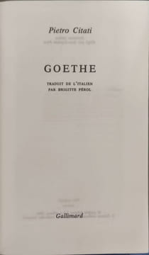 Goethe. Citati Pietro