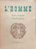 L'Homme - revue fran&ccedil;aise d'anthropologie. Collectif