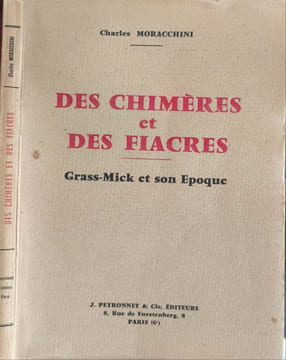 Des chimères et des fiacres - dédicacé par l'auteur. Charles Moracchini