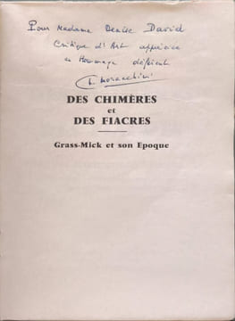 Des chimères et des fiacres - dédicacé par l'auteur. Charles Moracchini