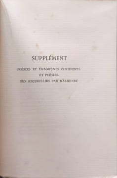 Les Poésies de Malherbe - numéroté 131/1000 sur papier pur fil. Malherbe