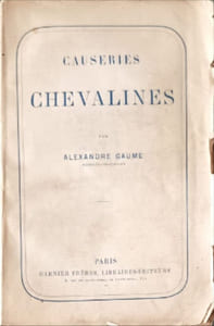 Causeries chevalines