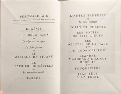 Théâtre complet numéroté 5468/10000