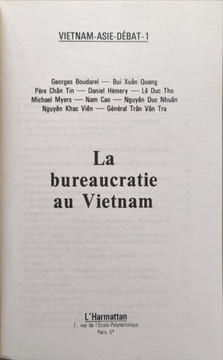 La Bureaucratie au Vietnam. A préciser