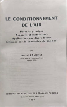 Le conditionnement de l'air. Marcel Roubinet