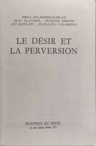 Le désir et la perversion
