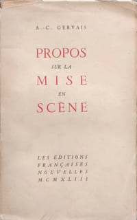 Propos sur la mise en scène