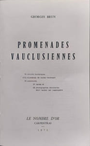 Promenades vauclusiennes (15 circuits touristiques)