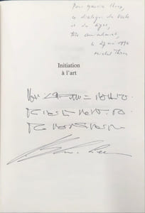 Initiation à l'art - dédicacé par l'auteur