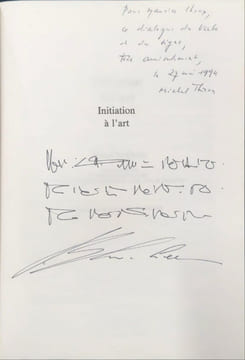 Initiation à l'art - dédicacé par l'auteur. Théron Michel