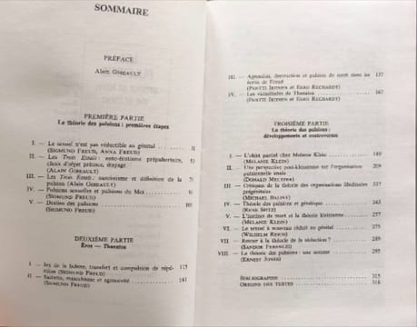 Les Pulsions - Amour et faim vie et mort. Grunberger Bela  Chasseguet-Smirgel Janine